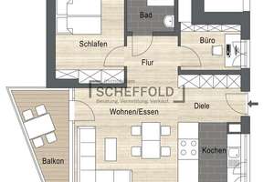 In beliebter Wohnlage! Durchdacht geschnittene 2,5-Zimmer-Eigentumswohnung – Johannes-Palm-Straße 11, 89079 Wiblingen, Ulm – Vorschaubild 22
