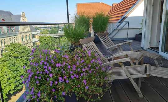 Einzigartiges Penthouse mit Blick über Mannheim zu verkaufen