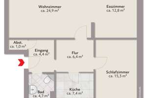 Bremen-Huckelriede: Wohnen mit Weitblick: 2-Zimmer-Wohnung mit Balkon inklusive Garage – Die vollständige Adresse der Immobilie erhältst du vom Anbieter., 28201 Huckelriede, Bremen – Vorschaubild 18