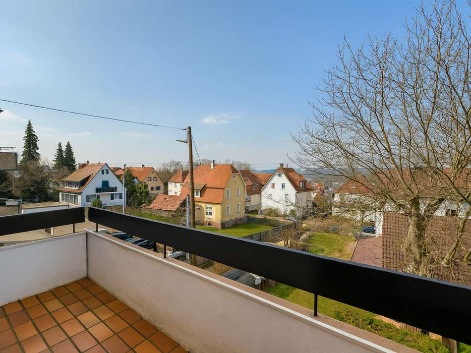 Aussicht vom Balkon