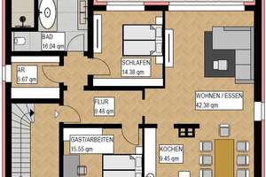 Helle, kernsanierte 3,5-Zimmer Wohnung mit Südbalkon – Die vollständige Adresse der Immobilie erhältst du vom Anbieter., 44265 Wellinghofen, Dortmund – Vorschaubild 7