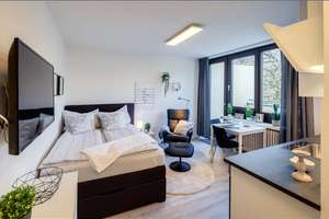 Möbliert: Modernes, helles Apartment zur Miete in Solln  – Die vollständige Adresse der Immobilie erhältst du vom Anbieter., 81479 Solln, München – Vorschaubild 1
