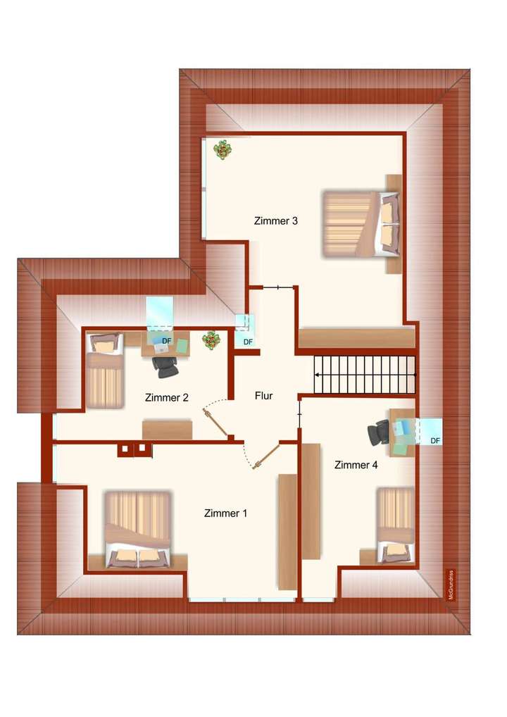 Grundriss DG ähnlich, nicht ma