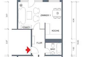 3-Zimmer-Wohnung, 5 Gehminuten vom Alexanderplatz – Mollstraße 3, 10178 Mitte (Ortsteil), Berlin – Vorschaubild 2