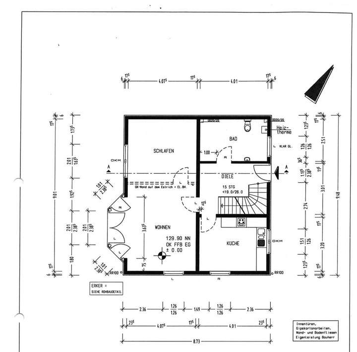 Grundriss Erdgeschoß
