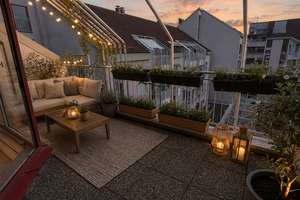 Helle 2-Zimmer-Wohnung mit Dachterrasse in der Nähe der Saarbrücker City *direkt vom Vermieter*