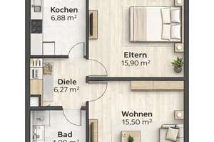 Hochwertig renovierte und möblierte 2-ZKB mit EBK, Terrasse + Garage – Winterbergstraße 20a, 66119 Sankt Arnual, Saarbrücken – Vorschaubild 16