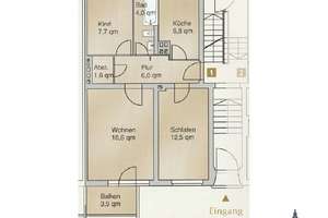 Modernisierte 3-Zimmer-Wohnung mit Balkon in ruhiger Lage von Berlin-Tempelhof – attraktive Kapitala – Die vollständige Adresse der Immobilie erhältst du vom Anbieter., 12099 Tempelhof, Berlin – Vorschaubild 15