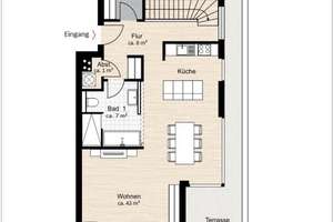 Moderne Penthouse-Wohnung mit sonniger Dachterrasse – Die vollständige Adresse der Immobilie erhältst du vom Anbieter., 22041 Wandsbek (Ortsteil), Hamburg – Vorschaubild 26