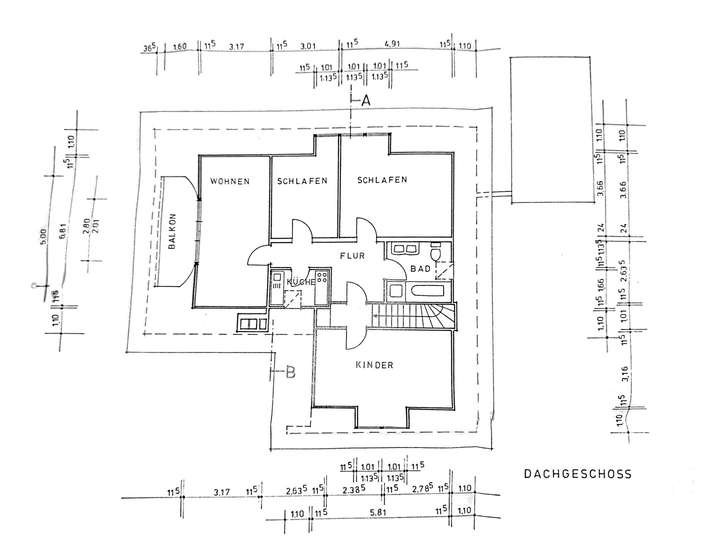 Grundriss Dachgeschoss (DG)