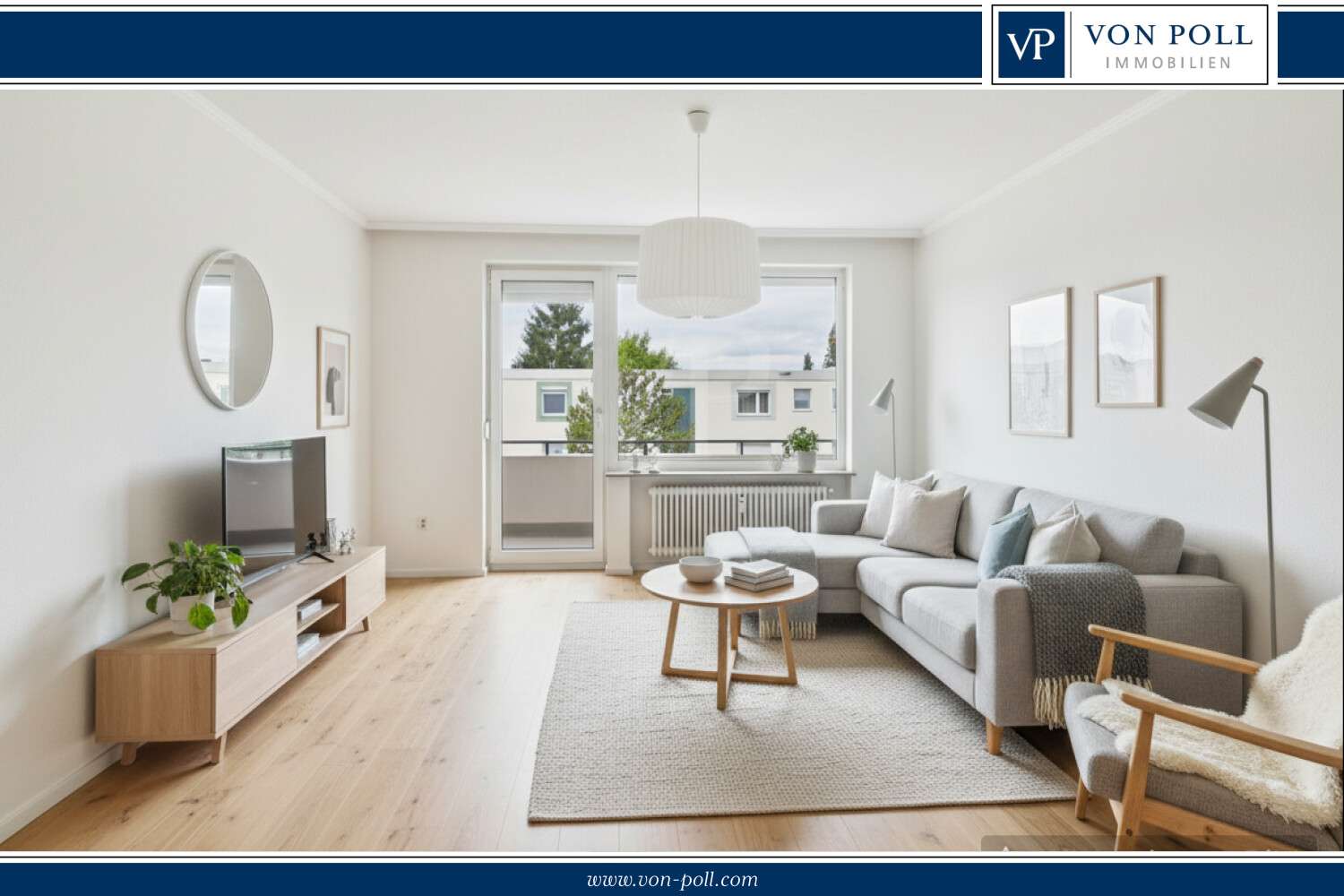 Immobilie in Niederwerrn - Platz für neue Wohnideen:  3-Zimmer-Wohnung mit Balkon und Tiefgaragenstellplatz - Bild 3