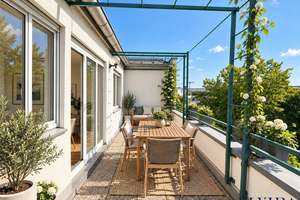 ELVIRA – Bogenhausen, Attraktive 3-Zimmer-Wohnung mit sonniger Süd-Dachterrasse