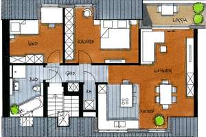 3-Zimmer-Wohnung mit Süd-West-Loggia I Parkett I Küchenübernahme möglich I Stellplatz – Dinnendahlstr. 18, 45136 Huttrop, Essen – Vorschaubild 2