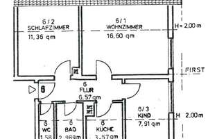 Gemütliche 3-Zi.-DG-Wohnung * 51 qm * TL-Bad * ruhige Wohnlage in S-Sillenbuch * vermietet * – Die vollständige Adresse der Immobilie erhältst du vom Anbieter., 70619 Sillenbuch (Ortsteil), Stuttgart – Vorschaubild 7
