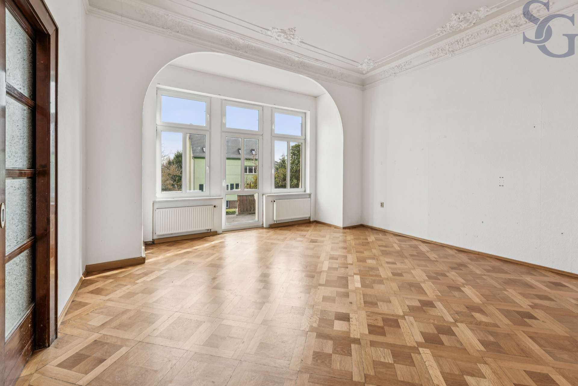 Immobilie in Leisnig - Herrschaftliche Fabrikantenvilla im Herzen der Stadt mit Parkett & Stuck - Bild 4