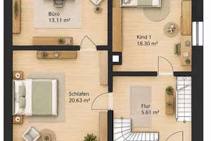 *** Viel Platz für die ganze Familie – großzügiges Einfamilienhaus mit Scheune, Garage und Garten in – 56479 Westernohe – Vorschaubild 11