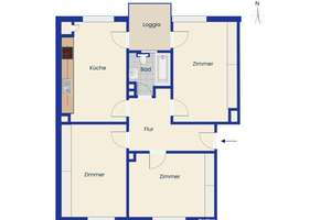 Gepflegte 3-Zimmer-Wohnung in Ludwigshafen-Süd – 67061 Süd, Ludwigshafen am Rhein – Vorschaubild 9