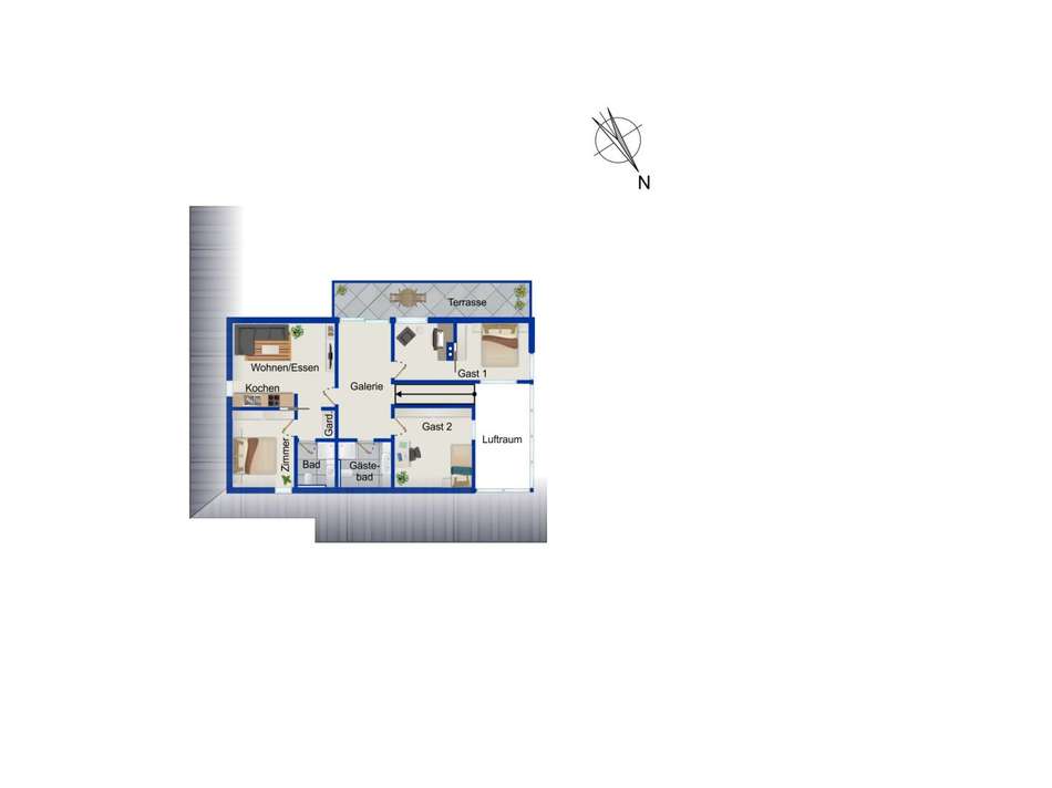 Grundriss Obergeschoss