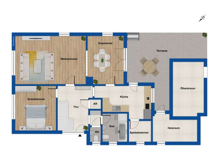 Grundriss Haus 4 Erdgeschoss