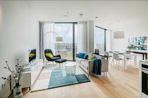Möbliert: FRIENDS-Tower | Conciergeservice | Dachterrasse – Die vollständige Adresse der Immobilie erhältst du vom Anbieter., 80639 Nymphenburg, München – Vorschaubild 1