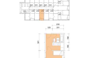 1-Zimmer-Single-Wohnung mit Balkon! – Michelangelostr. 4, 1217 Räcknitz/Zschertnitz, Dresden – Vorschaubild 2