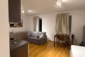 Möbliertes 30 qm Apartment mit Dachterrasse im Westend