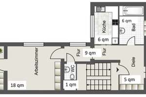Erstbezug nach Sanierung: 4 Zimmer, 95 qm, Balkon, Garten, zentrumsnah – Viersener Straße 60, 41063 Am Wasserturm, Mönchengladbach – Vorschaubild 5