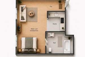 Hochwertige Altbau-Erdgeschosswohnung in Düsseldorf-Friedrichstadt – Die vollständige Adresse der Immobilie erhältst du vom Anbieter., 40215 Friedrichstadt, Düsseldorf – Vorschaubild 11