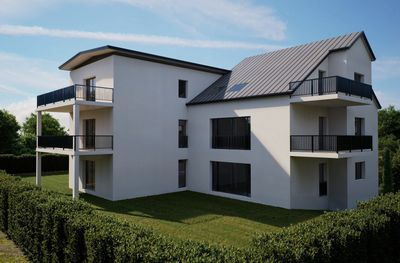 Exklusive 3-Zimmer (85qm) Neubauwohnung im OG  mit Balkon in Bischberg