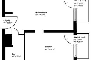 Top sanierte und möblierte 2 Zimmer Wohnung in Schwabing – Leopoldstr. 128, 80802 München – Vorschaubild 20