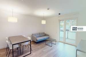 URBAN BASE: Vollmöbliertes 2-Zimmer-Apartment mit EBK, BALKON, ALL-IN-MIETE, UVM. im Wiesbadener ...