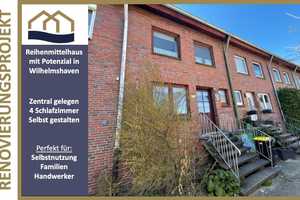 Raum für Ihre Idee: Reihenmittelhaus mit Potenzial in zentraler Lage von Wilhelmshaven – Wilhelmshaven – Vorschaubild 1