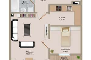 Charmante 2-Zimmer-Wohnung mit sonnigem Westbalkon und Einbauküche in München-Laim I PROVISIONSFREI – Die vollständige Adresse der Immobilie erhältst du vom Anbieter., 80686 Friedenheim, München – Vorschaubild 13