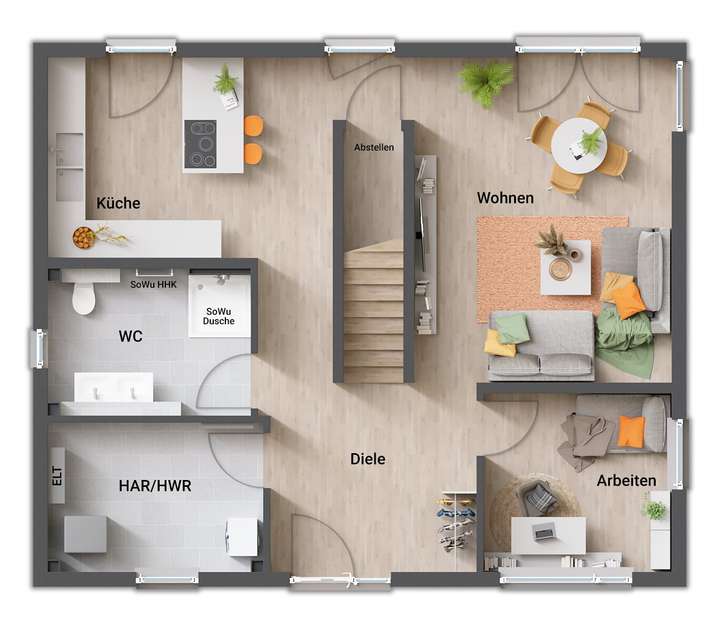 Grundrissvariante 3 EG