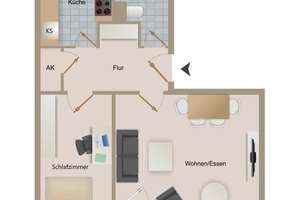 Gemütliche 2-Zimmer Hochparterre-Wohnung nahe dem beliebten Gemeindepark Lankwitz – Die vollständige Adresse der Immobilie erhältst du vom Anbieter., 12249 Lankwitz, Berlin – Vorschaubild 13