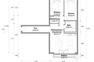 Perfekt geschnittene 3 Zimmer Wohnung mit ca. 87m², EBK und Balkon ins Grüne direkt in Mitte! – Zimmerstraße 94, 10117 Mitte (Ortsteil), Berlin – Vorschaubild 5