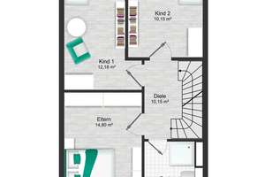 Effizientes, familienfreundliches Reihenmittelhaus mit Keller – Die vollständige Adresse der Immobilie erhältst du vom Anbieter., 50859 Widdersdorf, Köln – Vorschaubild 14