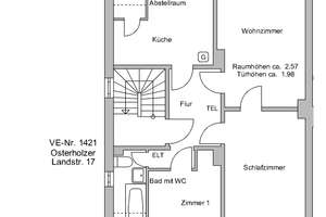 Schöne 3 Zimmer Wohnung in Bremen-Osterholz – Die vollständige Adresse der Immobilie erhältst du vom Anbieter., 28325 Ellenerbrok-Schevemoor, Bremen – Vorschaubild 2