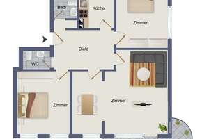 Licht, Raum und Geborgenheit – eine Wohnung zum Ankommen und Wohlfühlen – Die vollständige Adresse der Immobilie erhältst du vom Anbieter., 22147 Rahlstedt, Hamburg – Vorschaubild 20