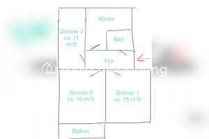Tauschwohnung: Schöne 3-Zimmer-Wohnung in Potsdam West mit Balkon