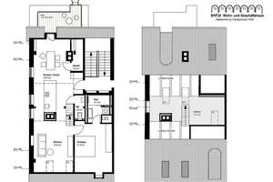Exklusive Dachgeschosswohnung mit Balkon, Einbauküche, Kamin u. hochwertiger Ausstattung  – Bahnhofstr. 24, 86150 Bahnhofs-, Bismarckviertel, Augsburg – Vorschaubild 13
