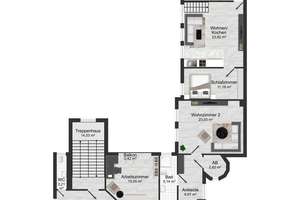 Mehrfamilienhaus | 6 Wohnungen | Gründerzeithaus – Die vollständige Adresse der Immobilie erhältst du vom Anbieter., 4668 Grimma – Vorschaubild 24