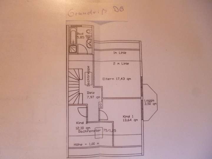 Grundriss Dachgeschoss