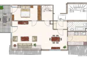 Praktische 4-Zimmer-DG-Maisonette-Wohnung in Stgt.-Bad Cannstatt 