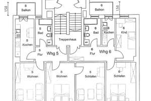 Paunsdorf - gepflegte 5-Raum-Familienwohnung mit 2 Balkonen & großem Mietergemeinschaftsgarten – Die vollständige Adresse der Immobilie erhältst du vom Anbieter., 4328 Paunsdorf, Leipzig – Vorschaubild 15