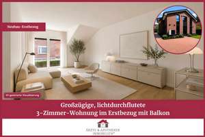 Lichtdurchflutete 3-Zimmer-Neubauwohnung mit Balkon! – Die vollständige Adresse der Immobilie erhältst du vom Anbieter., 22145 Rahlstedt, Hamburg – Vorschaubild 1