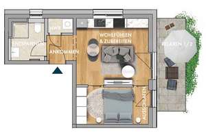 *** NEUBAU * 2 Zimmer * GARTENOASE * ECO 2.0 * Wärmepumpe * Kühlung * – Hohe Str. 48, 4416 Markkleeberg – Vorschaubild 12