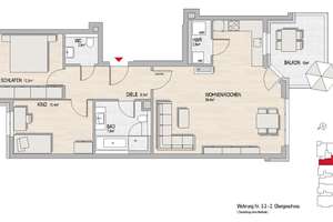 SONNTAGSBESICHTIGUNG | Helle 3-Zimmer-Wohnung mit sonnigem Balkon und viel Wohnkomfort – Am Alten Lindewerk 10, 55246 Mainz-Kostheim, Wiesbaden – Vorschaubild 7