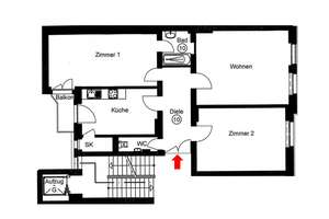 Altbaucharme mit Potenzial – 3-Zimmerwohnung im Wiesbadener Westend – Die vollständige Adresse der Immobilie erhältst du vom Anbieter., 65195 Westend / Bleichstraße, Wiesbaden – Vorschaubild 7