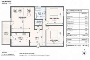 Wunderschöne, helle Wohnung nach Komplettmodernisierung - 200m Luftlinie zum Rhein- von privat – 40549 Heerdt, Düsseldorf – Vorschaubild 2